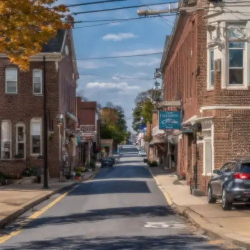 Downtown Mohnton, Pennsylvania in Cumru Township